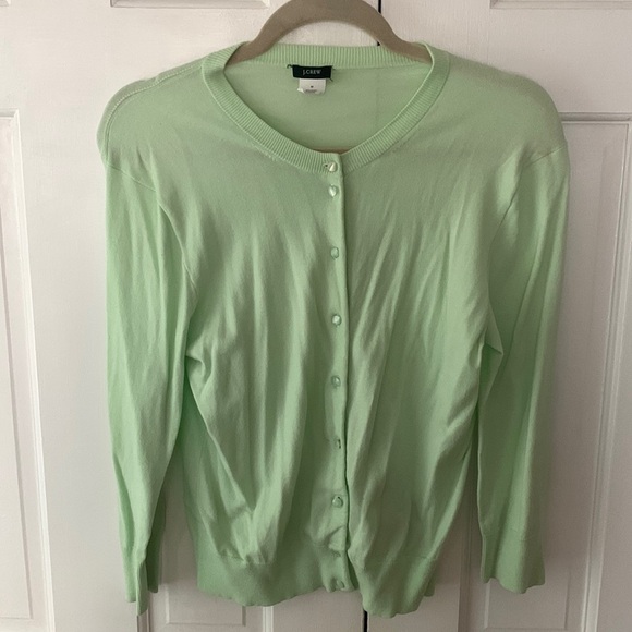 J. Crew Sweaters - JCrew mint green classic cardigan